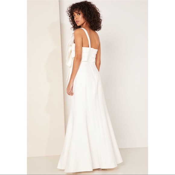 C/MEO Collective Each Other white front bow gown - Picture 3 of 10
